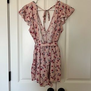 Open backed romper